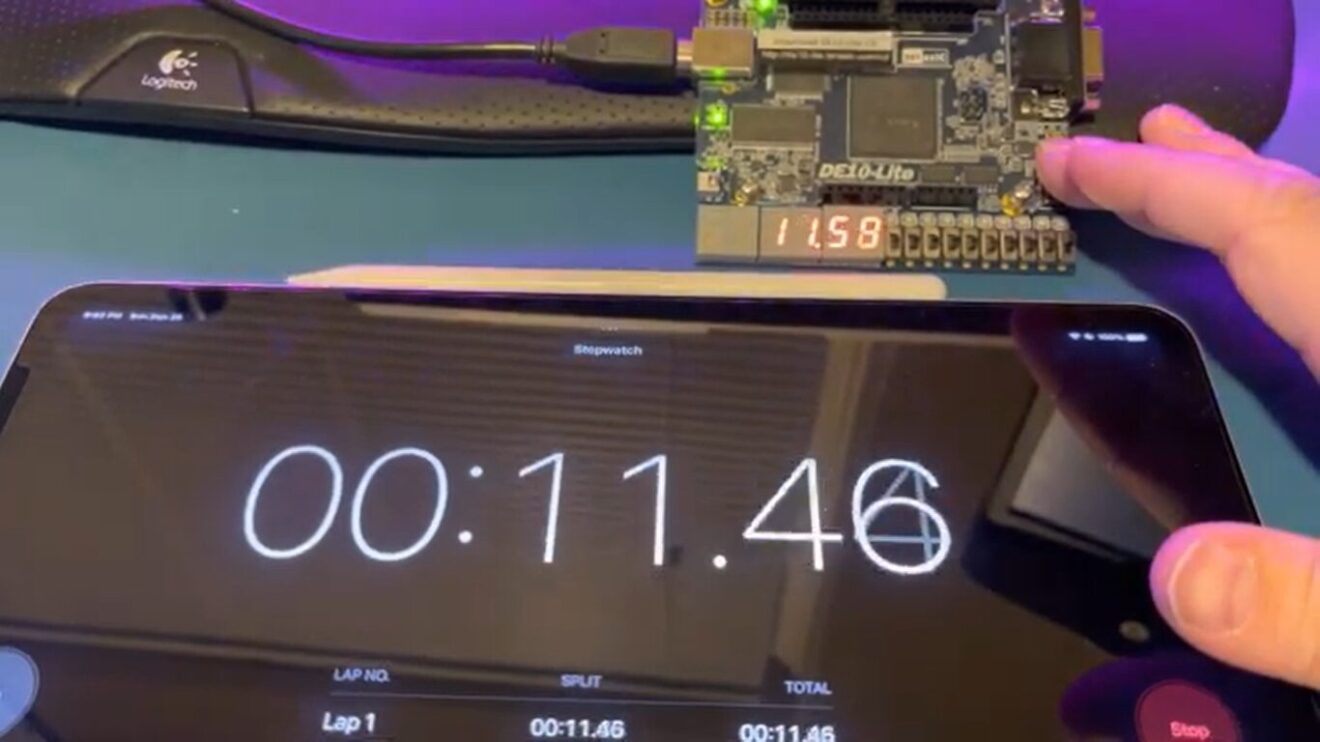 Digital Stopwatch Design Using Verilog on DE10-Lite | WiredWhite