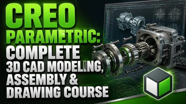 Creo Parametric: Complete 3D CAD Modeling, Assembly & Drawing Course