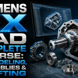 Siemens NX CAD Complete Course: 3D Modeling, Assemblies & Drafting